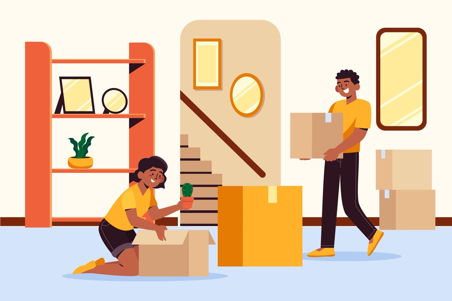 Illustration déménagement